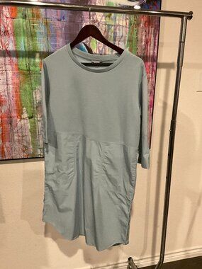COS Light Blue Waffle Knit Tunic Dress Small